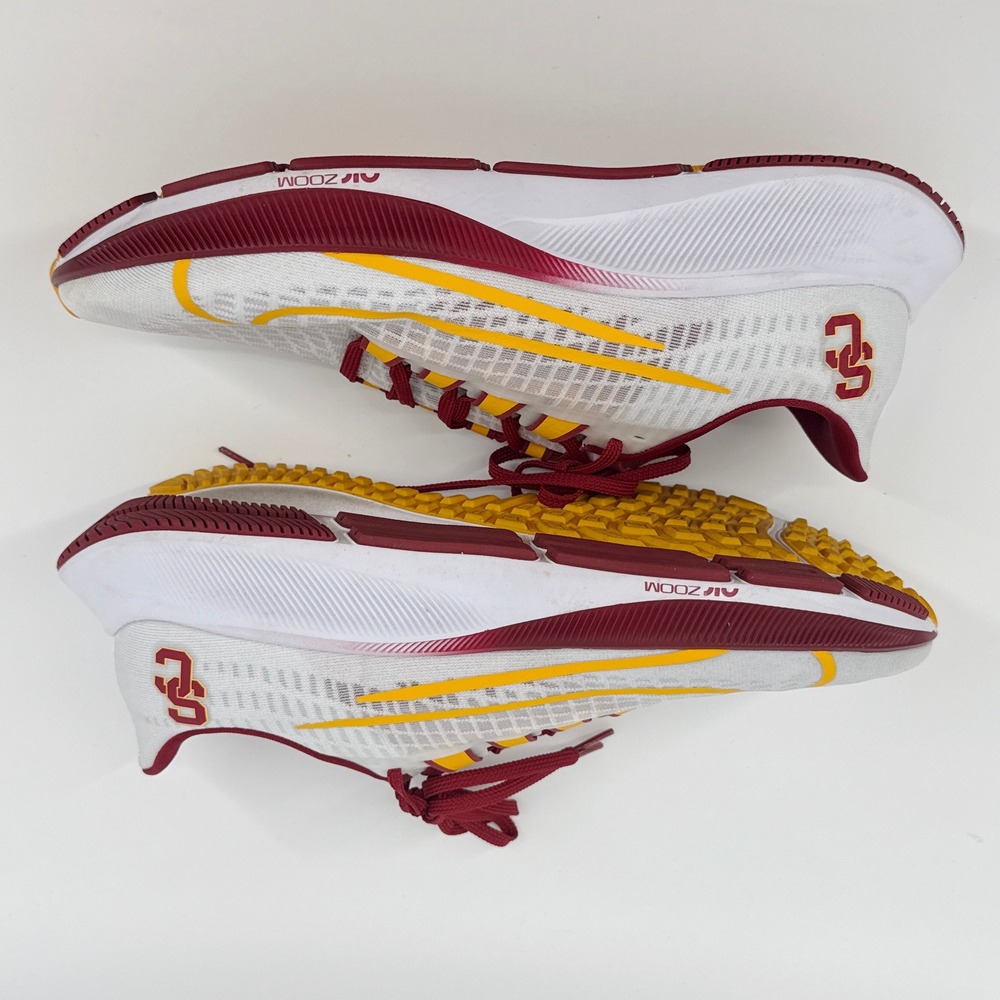 Nike Zoom Pegasus 37 USC Trojans Running Shoes Men's Size 10.5 CZ5396-100 - Picture 8 of 11